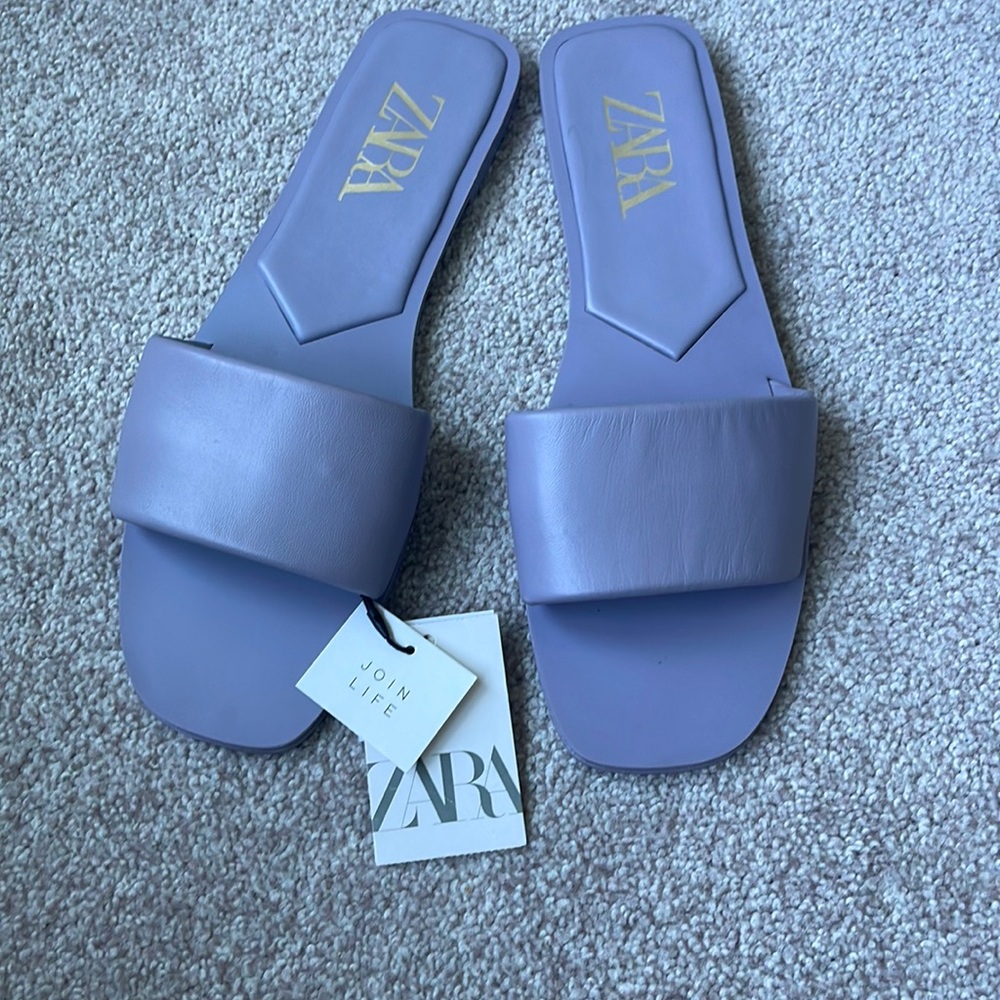 Lavender slides zara